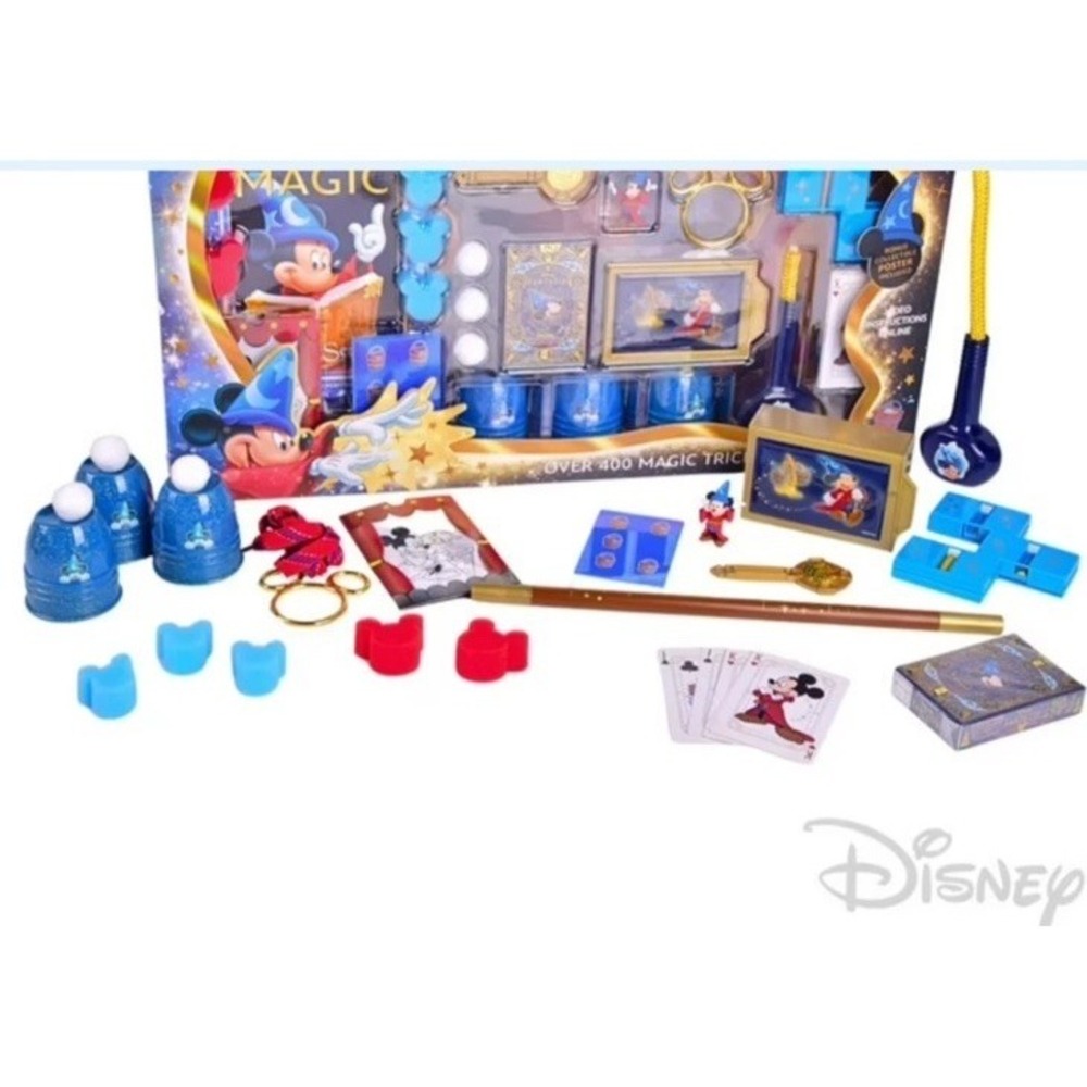 Disney Fantasia Magic Set Mickey Mouse Over 400 Tricks Kids 6+ Plus Bonus Poster